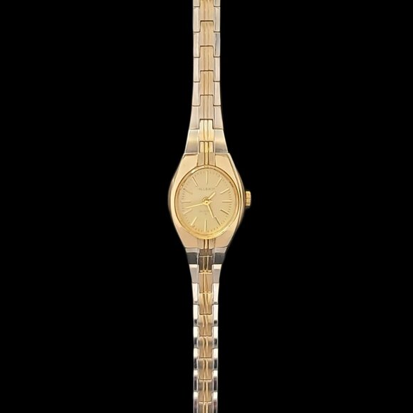 Helbros Quartz Analog Two Tone Ladies Vintage Watch - Picture 1 of 6